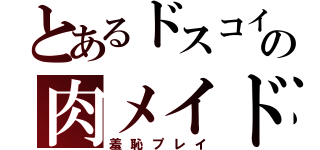 とあるドスコイの肉メイド（羞恥プレイ）