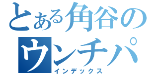 とある角谷のウンチパーマ（インデックス）