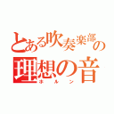 とある吹奏楽部の理想の音色（ホルン）