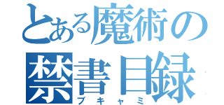 とある魔術の禁書目録（ブキャミ）