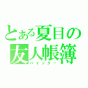 とある夏目の友人帳簿（バインダー）