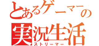 とあるゲーマーの実況生活（ストリーマー）