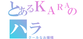 とあるＫＡＲＡのハラ（クールなお嬢様）