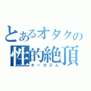 とあるオタクの性的絶頂（オーガズム）