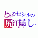 とあるセシルの尻汗隠し（（笑））