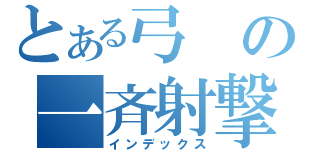 とある弓の一斉射撃（インデックス）