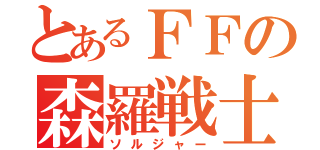 とあるＦＦの森羅戦士（ソルジャー）