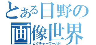 とある日野の画像世界（ピクチャーワールド）