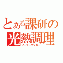 とある課研の光熱調理（ソーラークッカー）