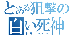 とある狙撃の白い死神（シモ・ヘイへ）