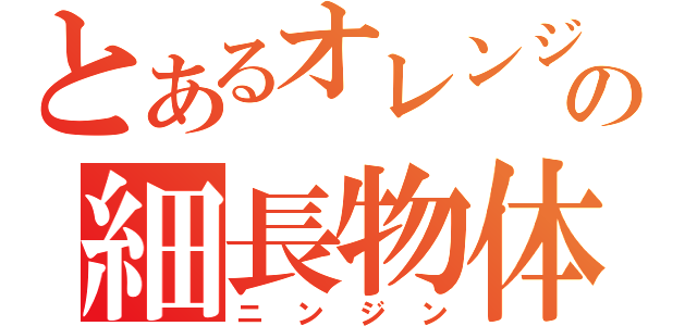 とあるオレンジの細長物体（ニンジン）