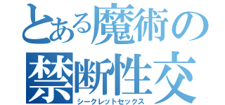 とある魔術の禁断性交（シークレットセックス）