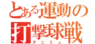 とある運動の打撃球戦（テニミュ）