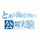 とある海産物の公開実験（エクスペリメント パブリック）