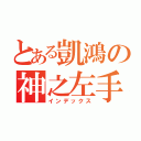 とある凱鴻の神之左手（インデックス）