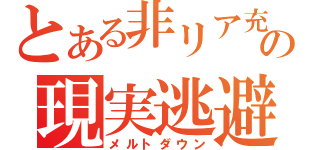 とある非リア充の現実逃避（メルトダウン）