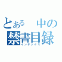 とある　中の禁書目録（インデックス）