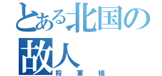 とある北国の故人（将軍様）