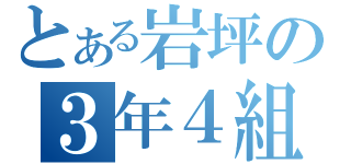 とある岩坪の３年４組（）