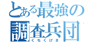 とある最強の調査兵団（くちくげき）