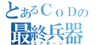 とあるＣｏＤの最終兵器（エアボーン）