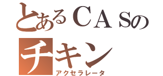 とあるＣＡＳのチキン（アクセラレータ）