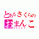 とあるさくらのおまんこ（ビラ☆ビラ）