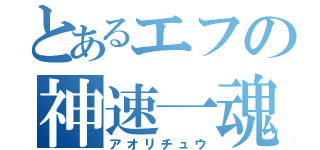 とあるエフの神速一魂（アオリチュウ）