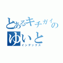 とあるキチガイのゆいと（インデックス）