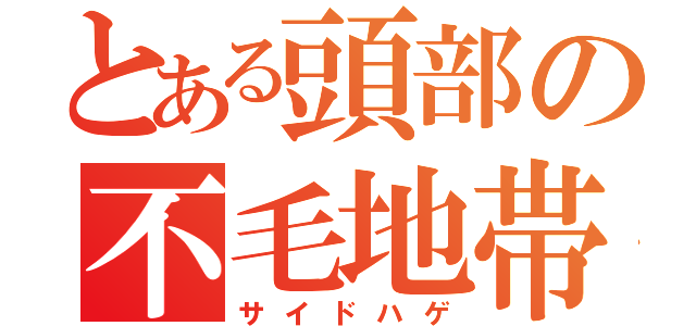 とある頭部の不毛地帯（サイドハゲ）