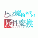 とある魔術科学と仮想世界の属性変換（タイプシフト）