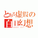 とある虚假の白日幻想（ＫＥＥＰ ＯＵＴ）