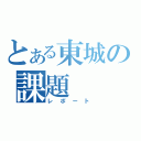 とある東城の課題（レポート）