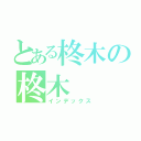 とある柊木の柊木（インデックス）