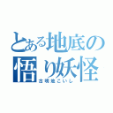 とある地底の悟り妖怪（古明地こいし）