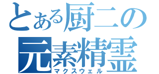 とある厨二の元素精霊（マクスウェル）