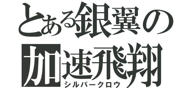 とある銀翼の加速飛翔（シルバークロウ）