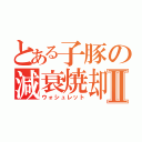 とある子豚の減衰焼却Ⅱ（ウォシュレット）