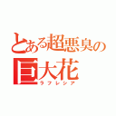 とある超悪臭の巨大花（ラフレシア）