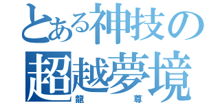 とある神技の超越夢境（龍尊）