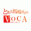 とある馬場氏のＶＯＣＡＬＯＩＤ（ばばっぽいど）