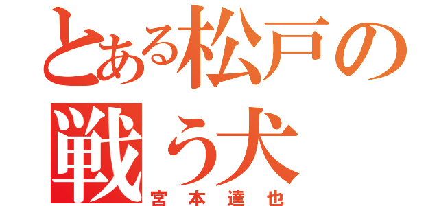 とある松戸の戦う犬（宮本達也）