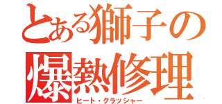 とある獅子の爆熱修理（ヒート・クラッシャー）