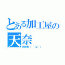 とある加工屋の天奈（未熟者（ 'ω'））