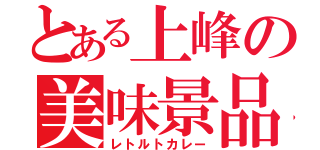 とある上峰の美味景品（レトルトカレー）