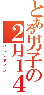 とある男子の２月１４日（バレンタイン）