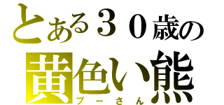 とある３０歳の黄色い熊（プーさん）