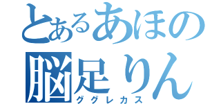 とあるあほの脳足りん（ググレカス）