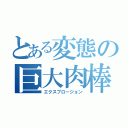 とある変態の巨大肉棒（エクスプロージョン）