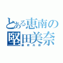 とある恵南の堅田美奈子（最終兵器）